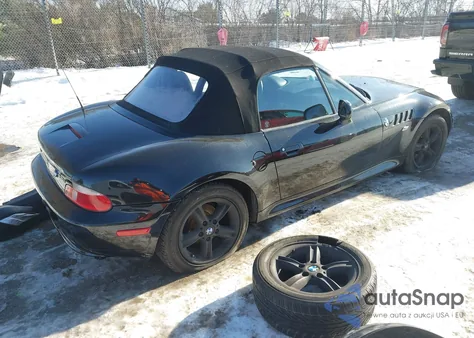 2001 BMW Z3 2.5I z USA, uszkodzony, nr VIN WBACN33421LK46169
